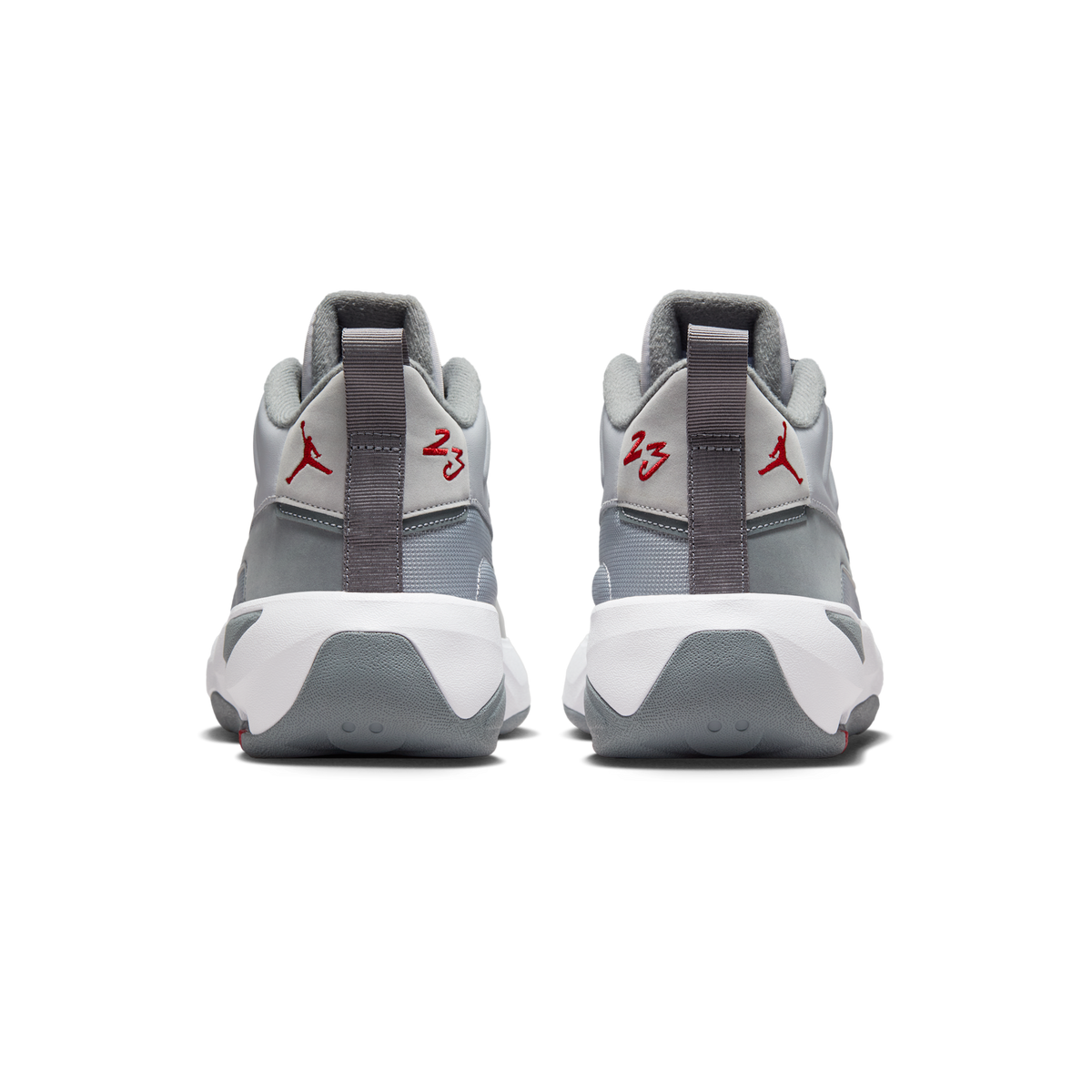 Jordan Max Aura 7 Wolf Grey Varsity Red