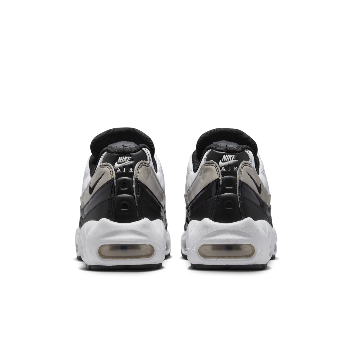 Nike Air Max 95 White Light Iron Ore Black Patent (Women's) | DR2550-100