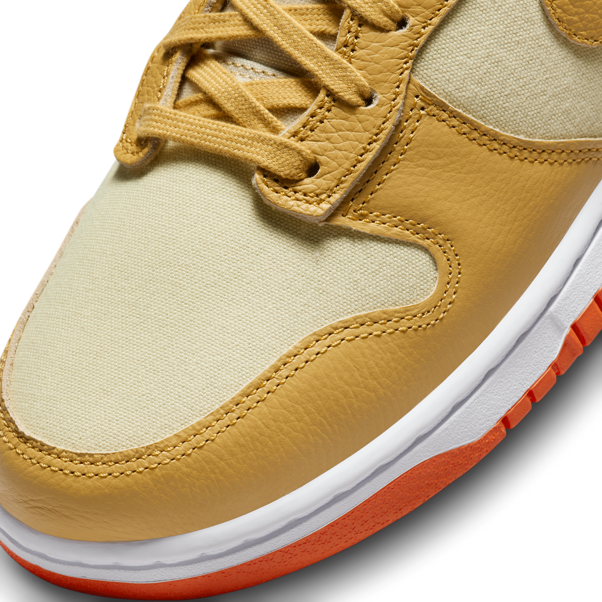 Nike Dunk High Wheat Gold Safety Orange