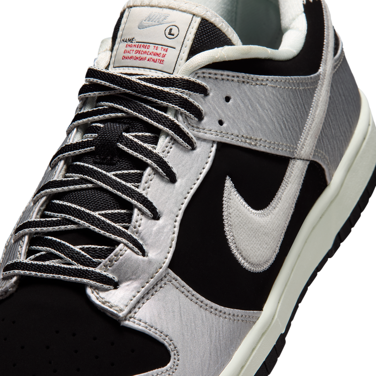 Nike Dunk Low Retro Starter Jacket Metallic Silver Black