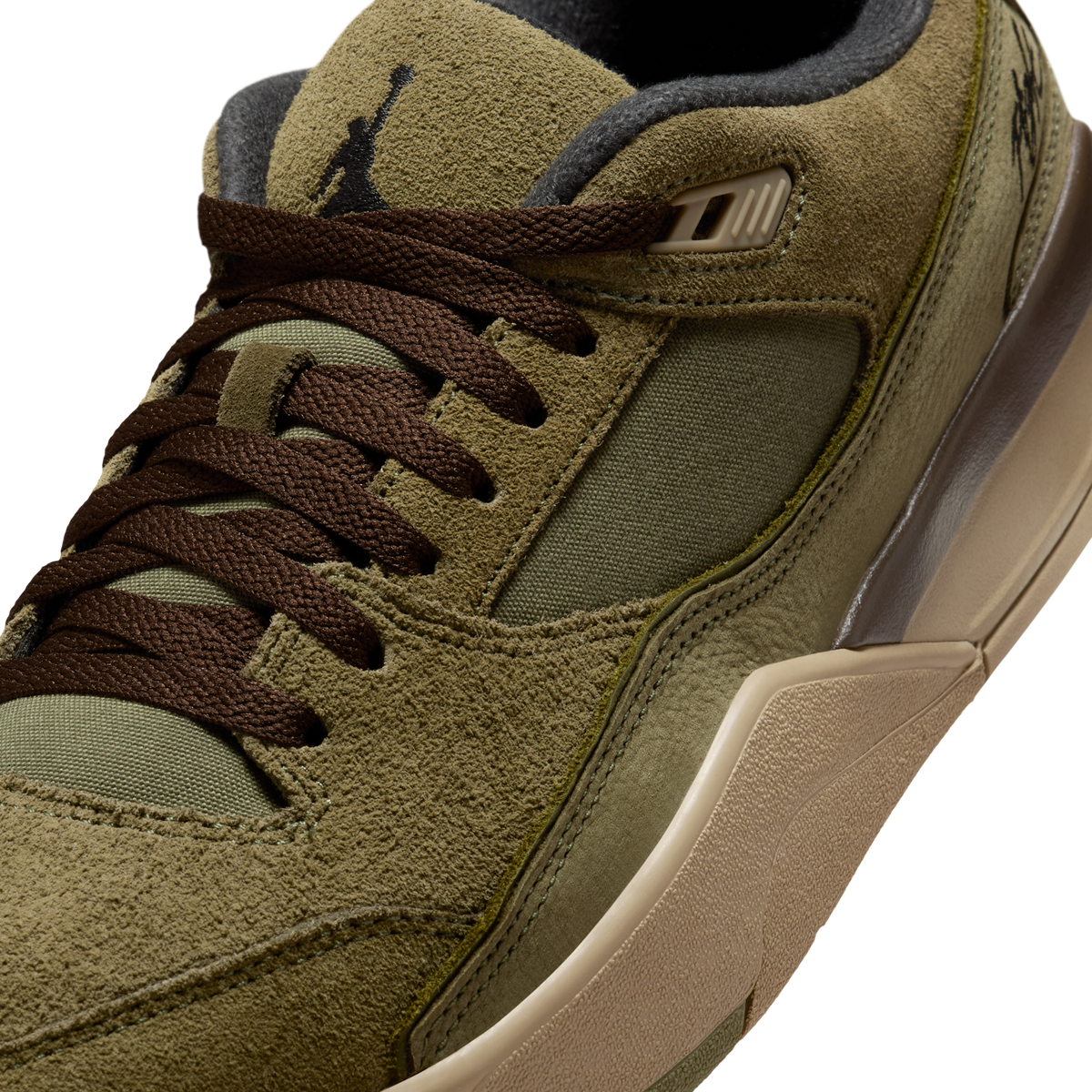 Jordan Flight Court Medium Olive Baroque Brown