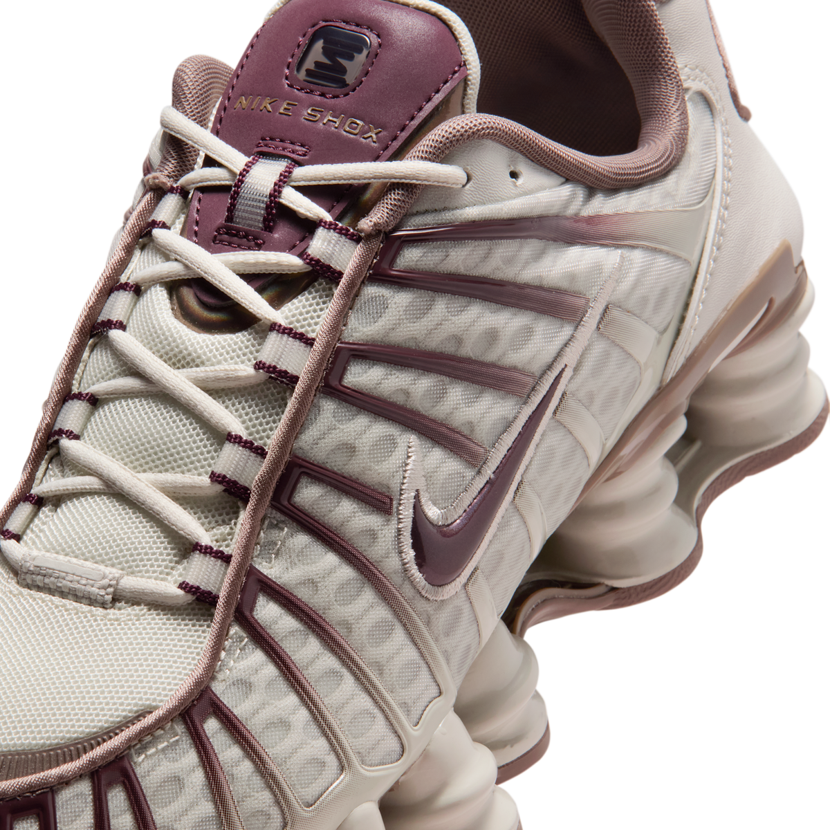 Nike Shox TL Light Bone Burgundy Crush (Women's) | IM6013-072