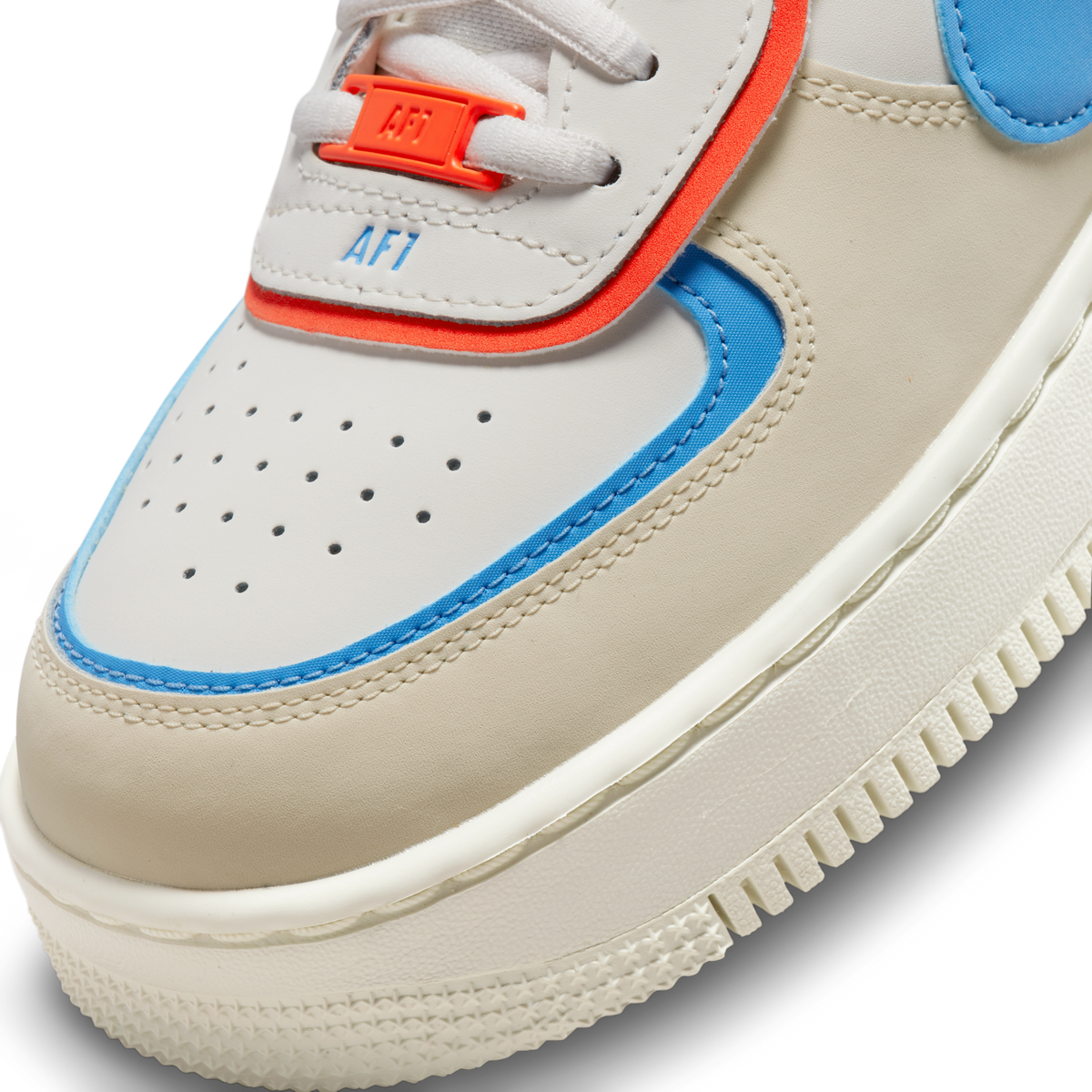 Nike Air Force 1 Low Shadow Sail Game Royal Rush Orange University Blue (Women's)