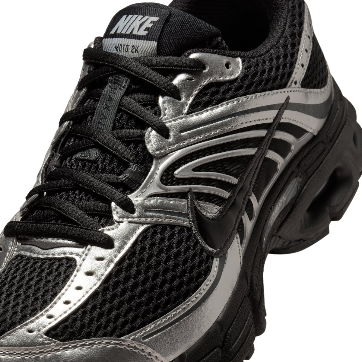 Nike Air Max Moto 2K Black Metallic Silver (Women's) | HQ2056-007