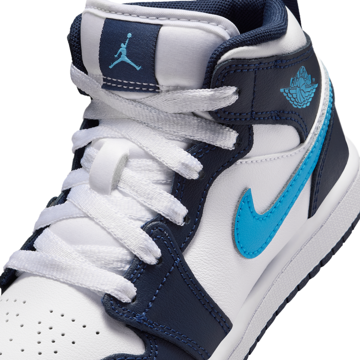 Jordan 1 Mid Obsidian Dark Powder Blue (PS)