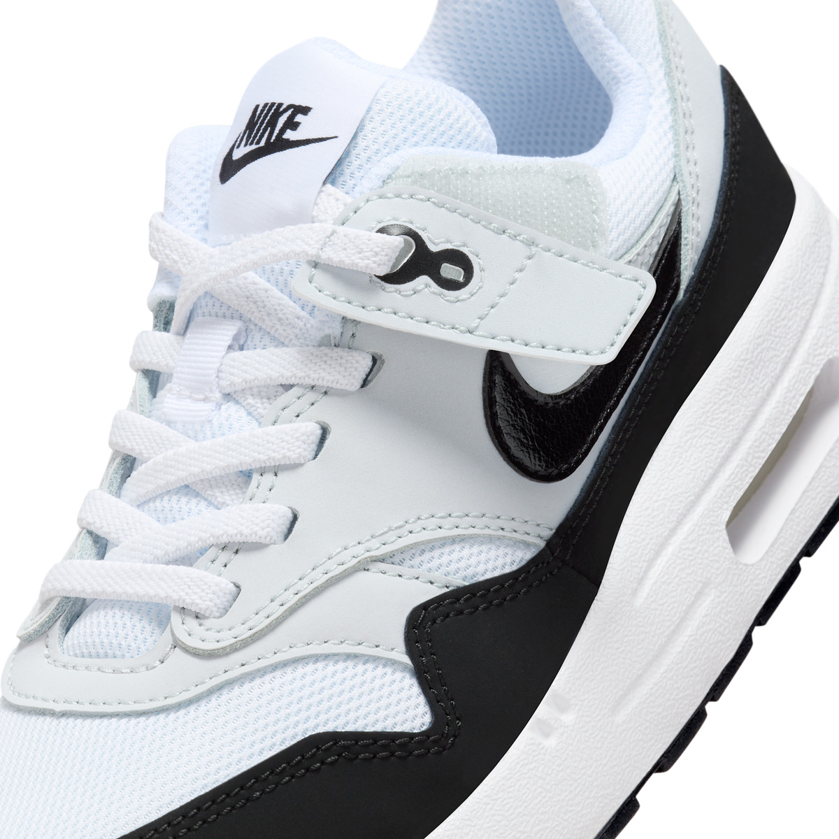 Nike Air Max 1 EasyOn White Black (PS)
