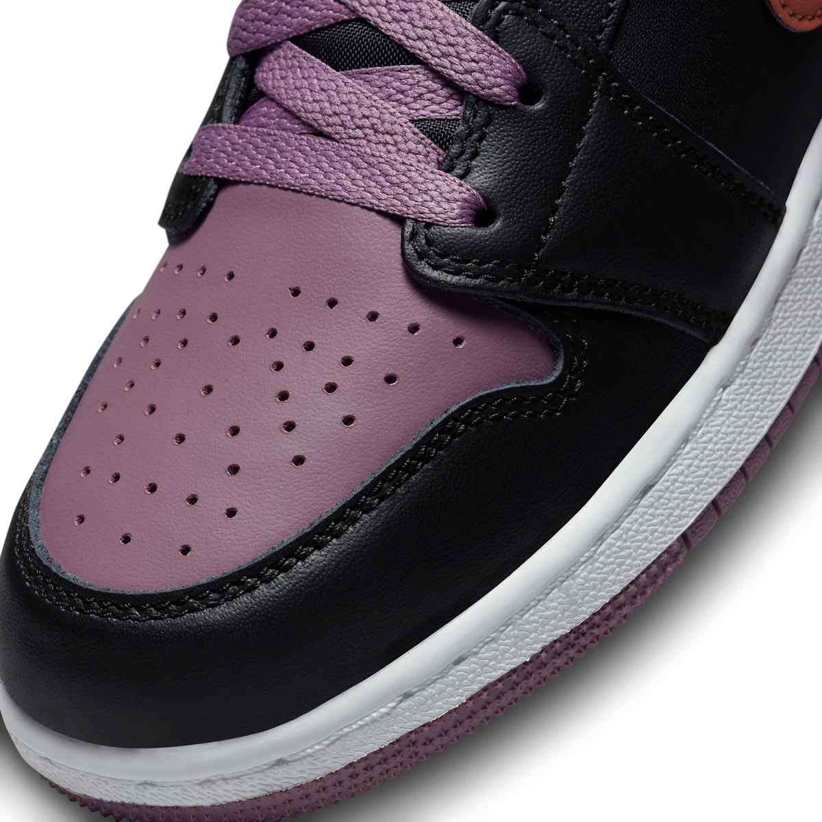 Jordan 1 Mid SE Black Sky J Mauve White Sky J Orange (GS)