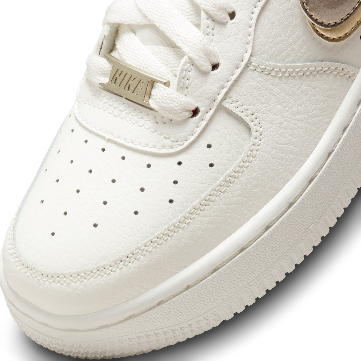 Nike Air Force 1 LV8 Double Swoosh Silver Gold (GS)