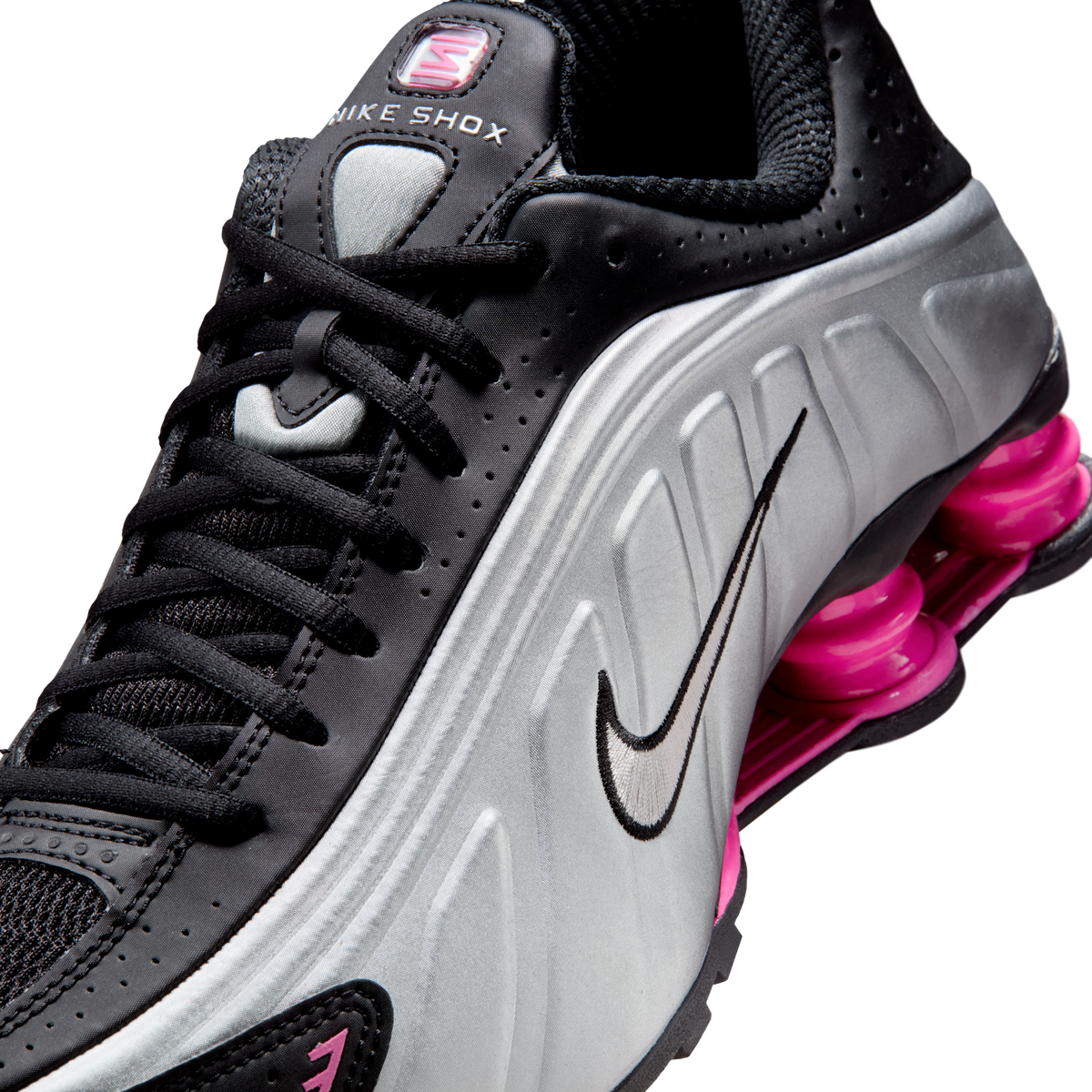 Nike Shox R4 Black Metallic Silver Pinksicle (Women's) | AR3565-012