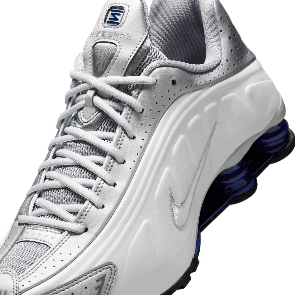 Nike Shox R4 Metallic Silver Deep Royal Blue | HQ1988-102