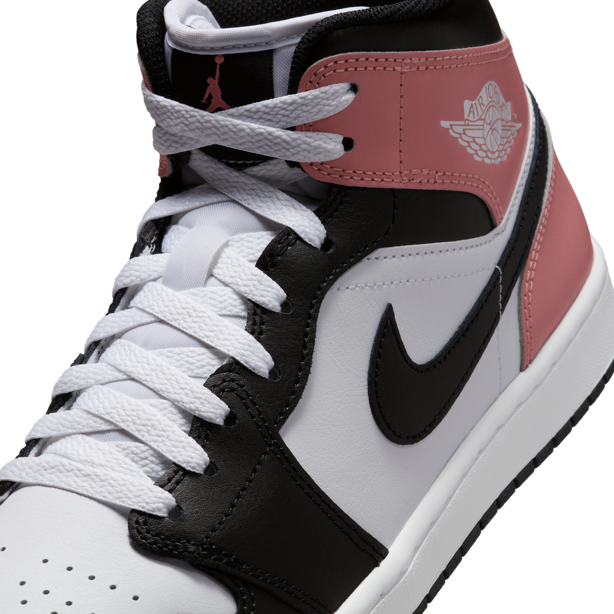 Jordan 1 Mid White Rust Pink Black