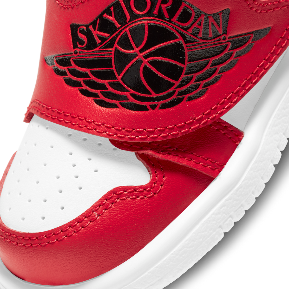 Sky Jordan 1 White Black University Red (TD)