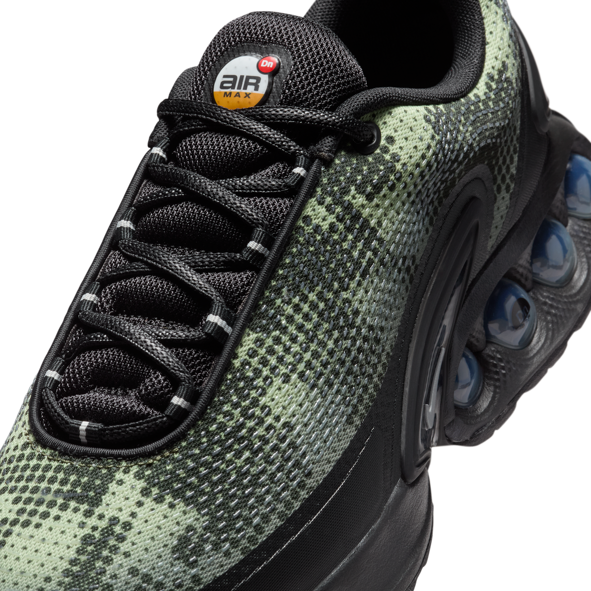 Nike Air Max Dn Black Olive Aura Medium Olive Metallic Silver | IB3078-010