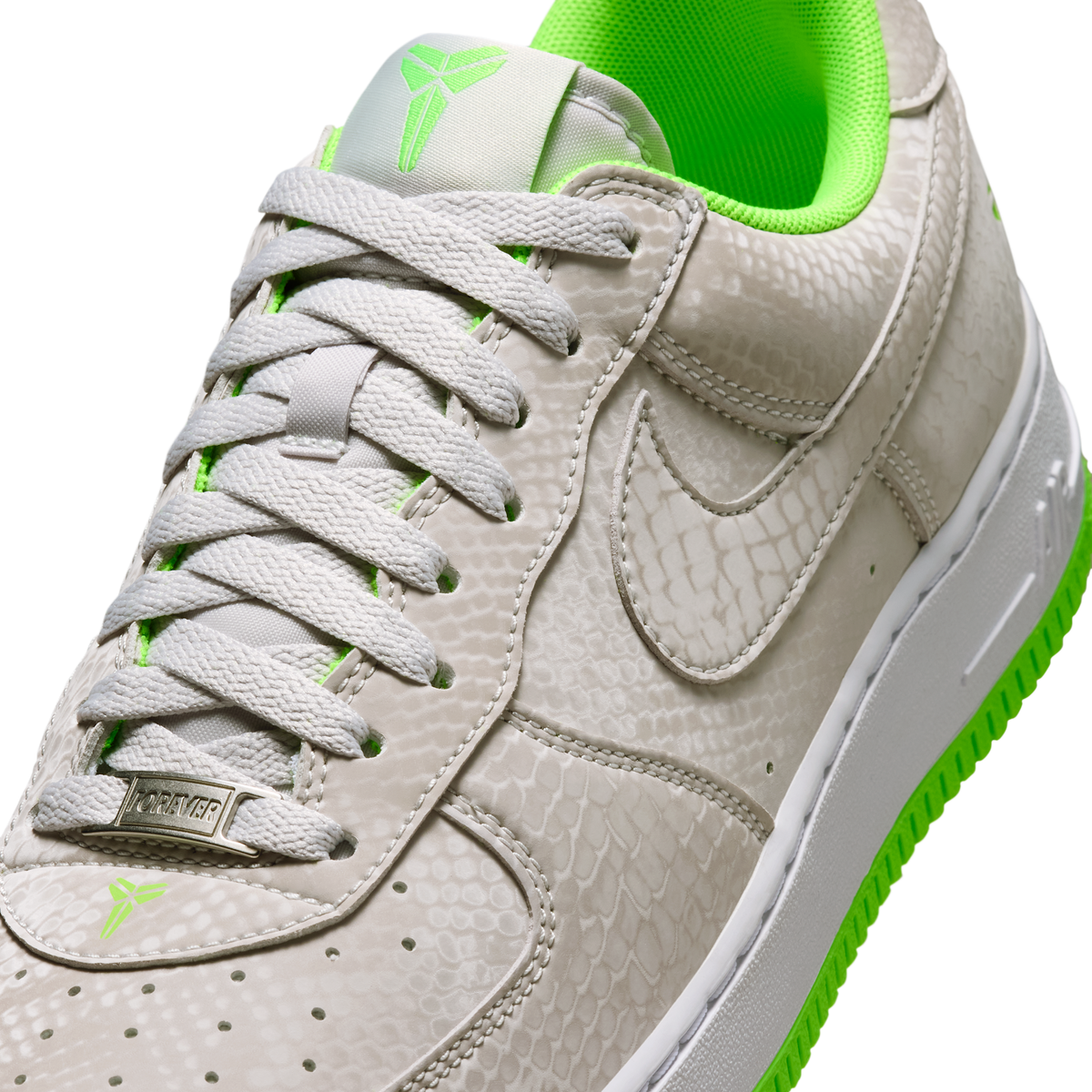 Nike Air Force 1 Low Kobe Bryant Forever Vast Grey Electric Green