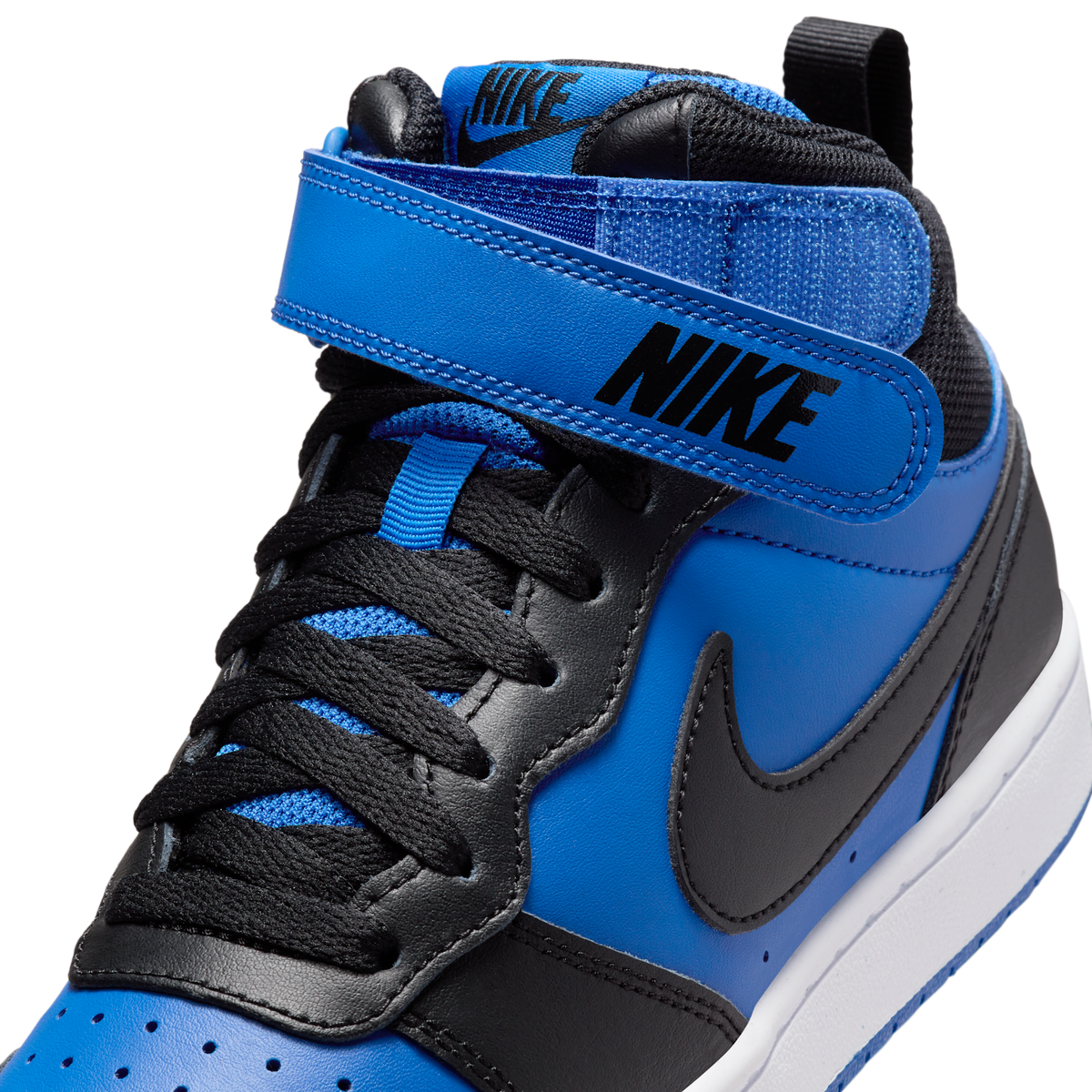 Nike Court Borough Mid 2 Game Royal White Black (GS)