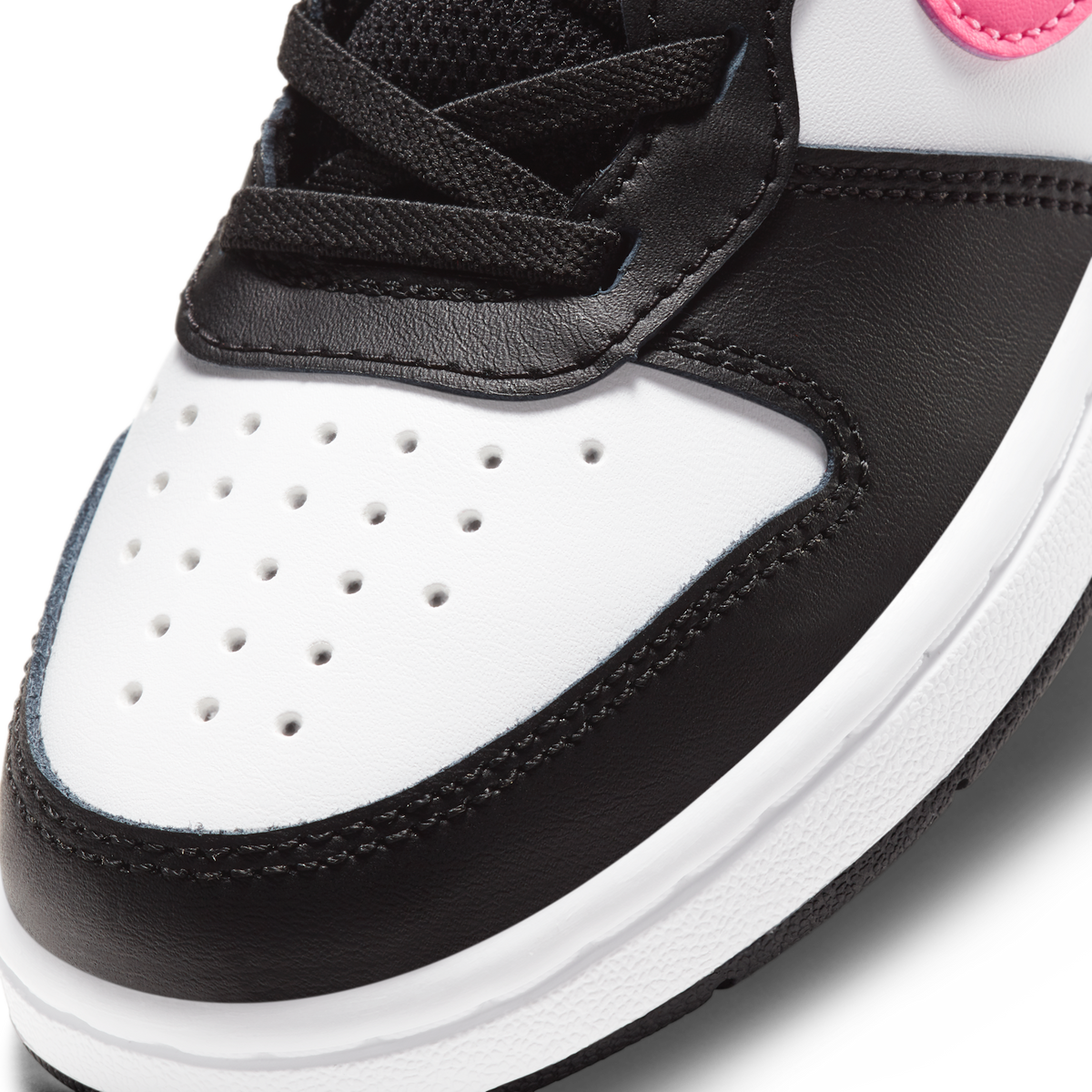 Nike Court Borough Mid 2 Black White Sunset Pulse (PS)