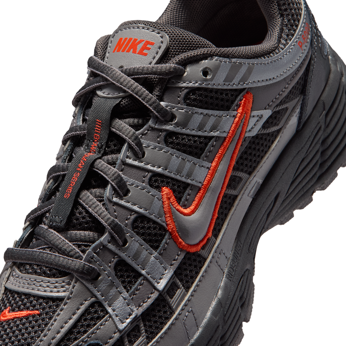 Nike P-6000 Anthracite Picante Red Metallic Cool Grey (GS)