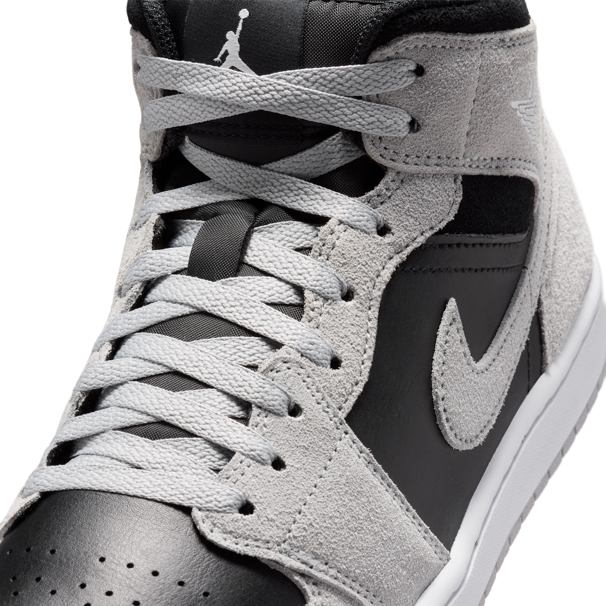 Jordan 1 Mid Light Smoke Grey Black