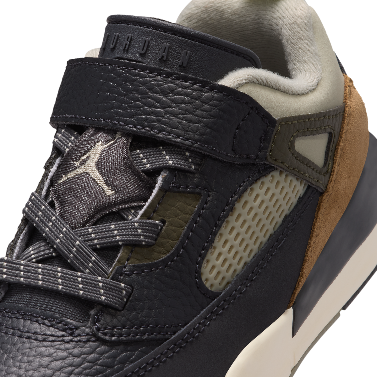 Jordan Spizike Low Anthracite Mango Cargo Khaki (PS)