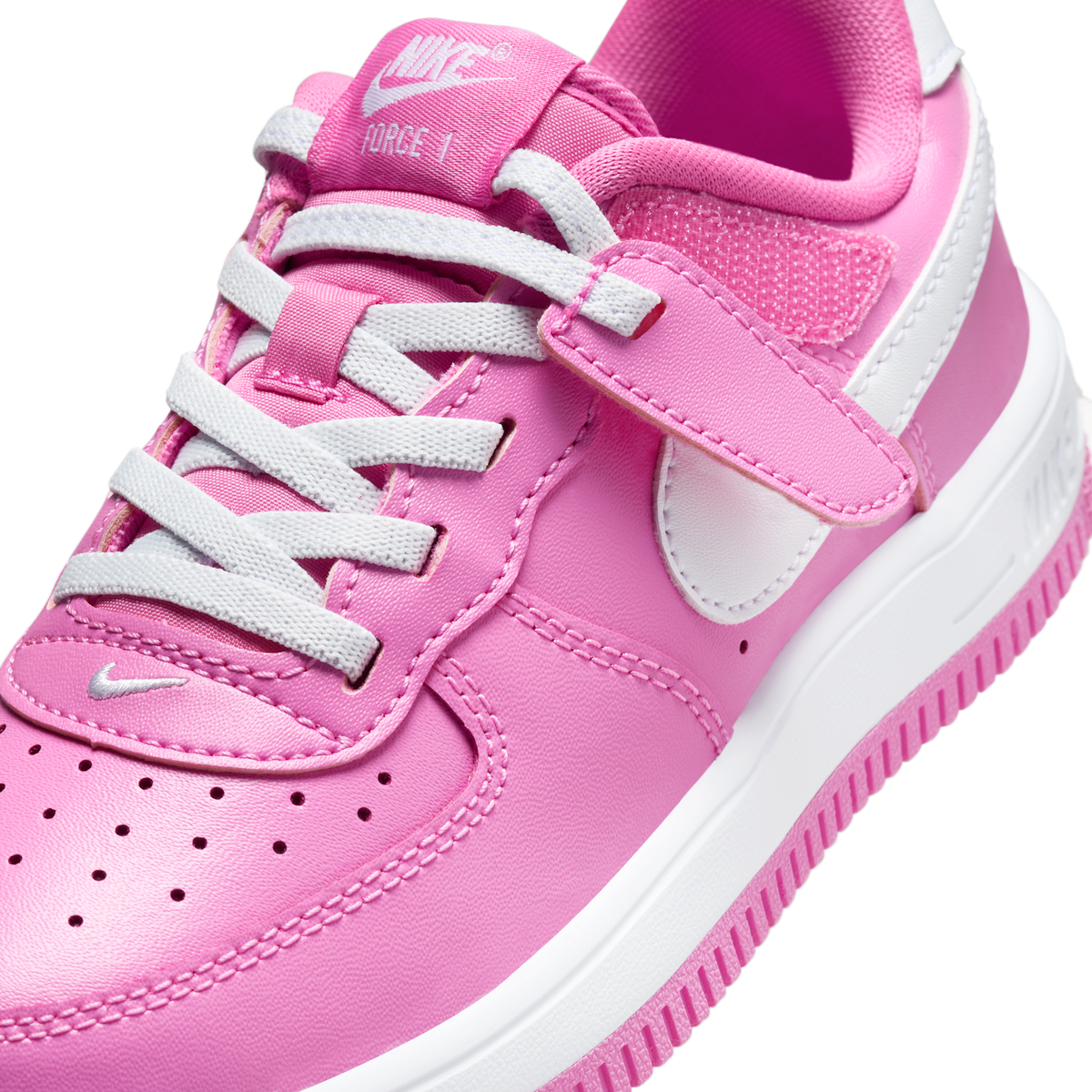 Nike Force 1 Low EasyOn Playful Pink White (PS)