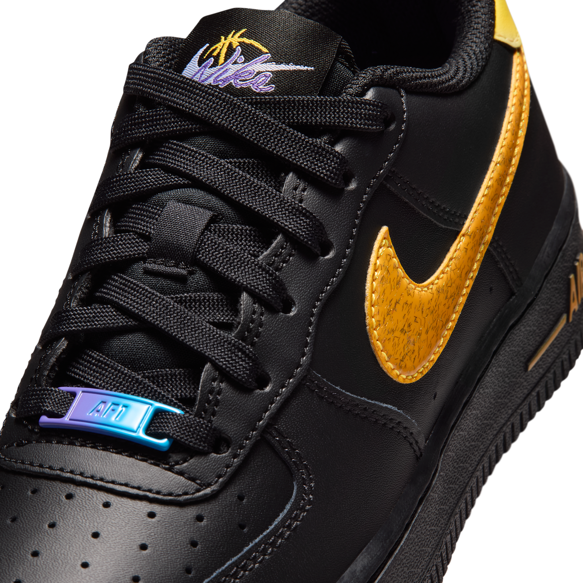 Nike Air Force 1 Low Black Multi-Color (GS)