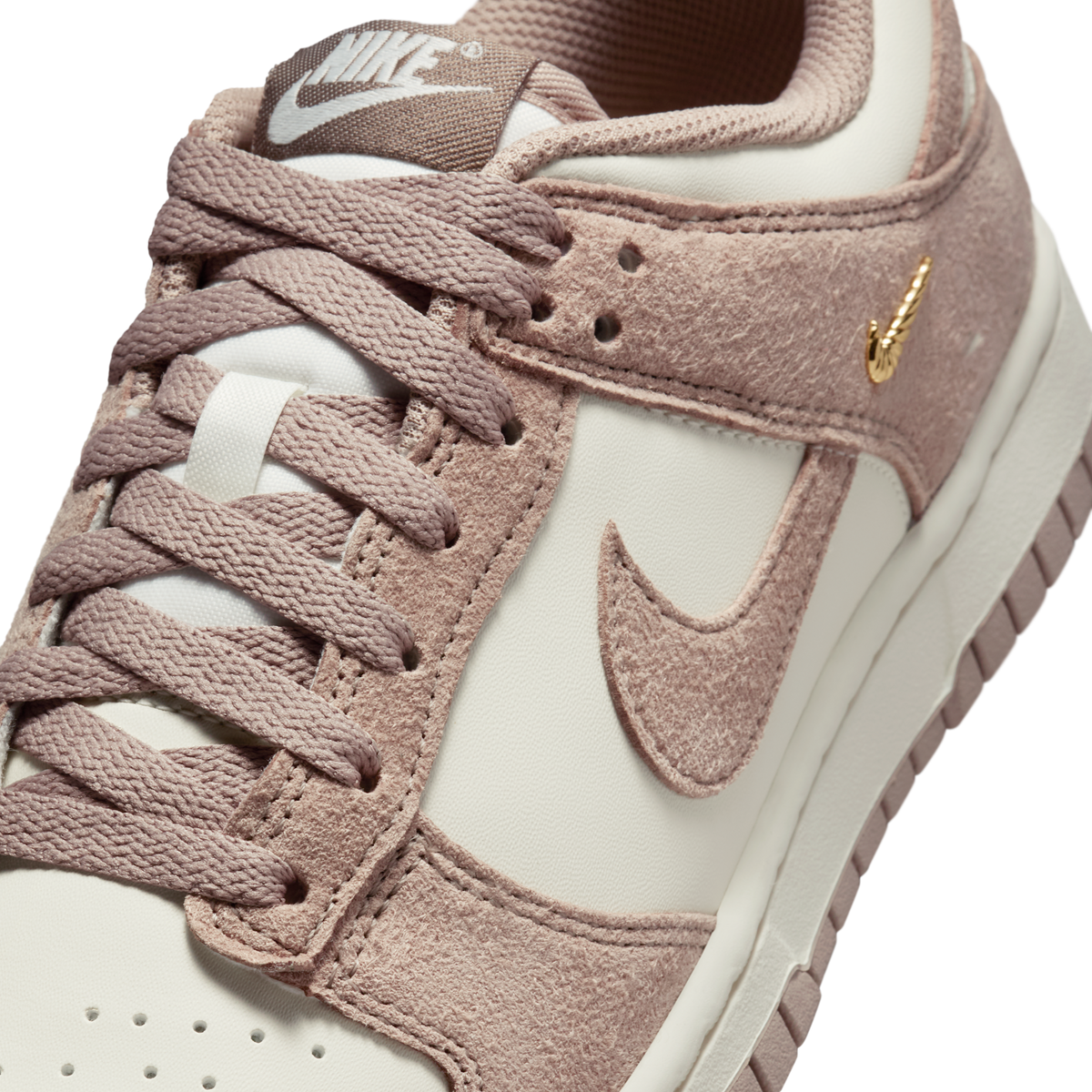 Nike Dunk Low Malt Gold Mini Swoosh (Women's) | IB4417-105