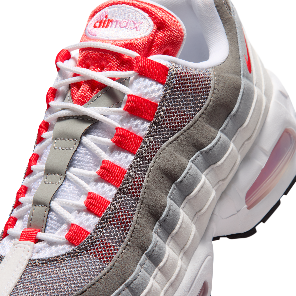 Nike Air Max 95 OG Big Bubble White Light Crimson (Women's)