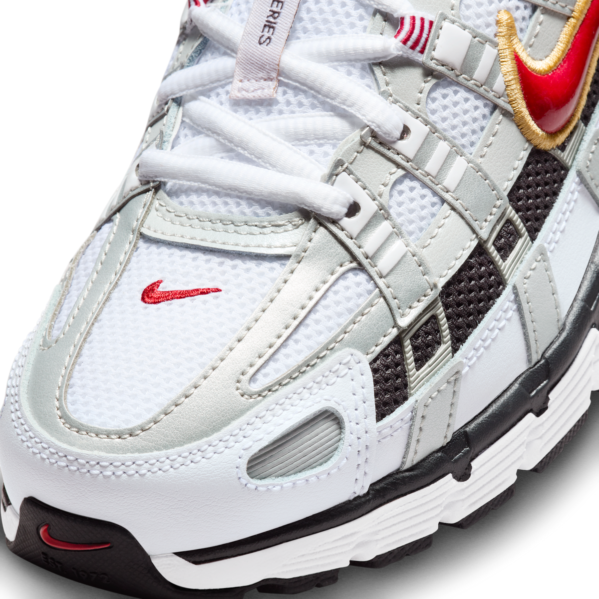 Nike P-6000 Platinum Varsity Red