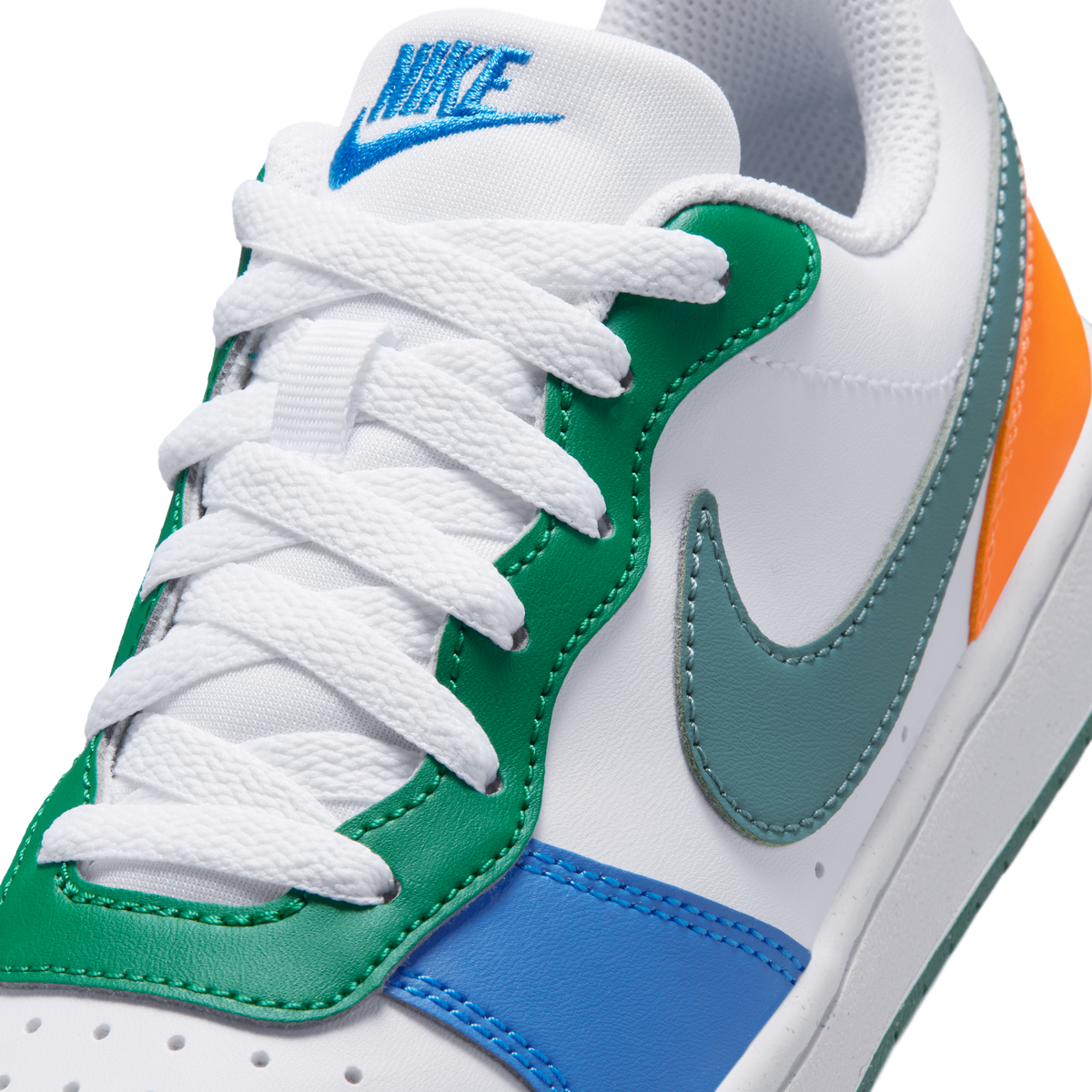 Nike Court Borough Low Recraft White Malachite Blue Crystal Mineral Slate (GS)