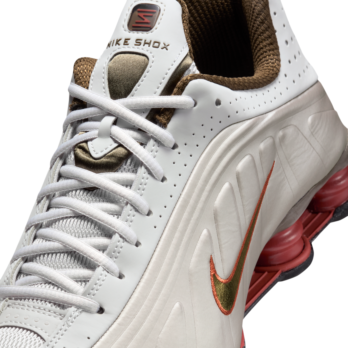 Nike Shox R4 Grey Dark Hazel Dusty Peach
