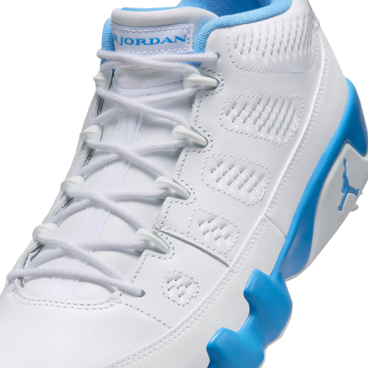 Jordan 9 Retro Low Golf White University Blue