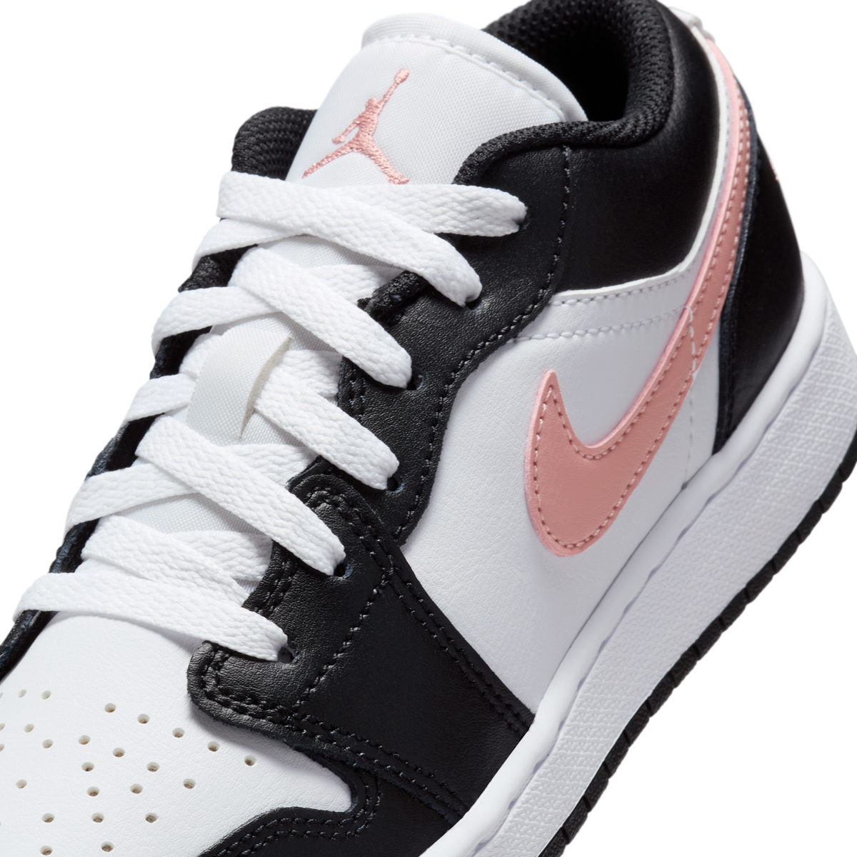 Jordan 1 Low White Black Rust Pink (GS)