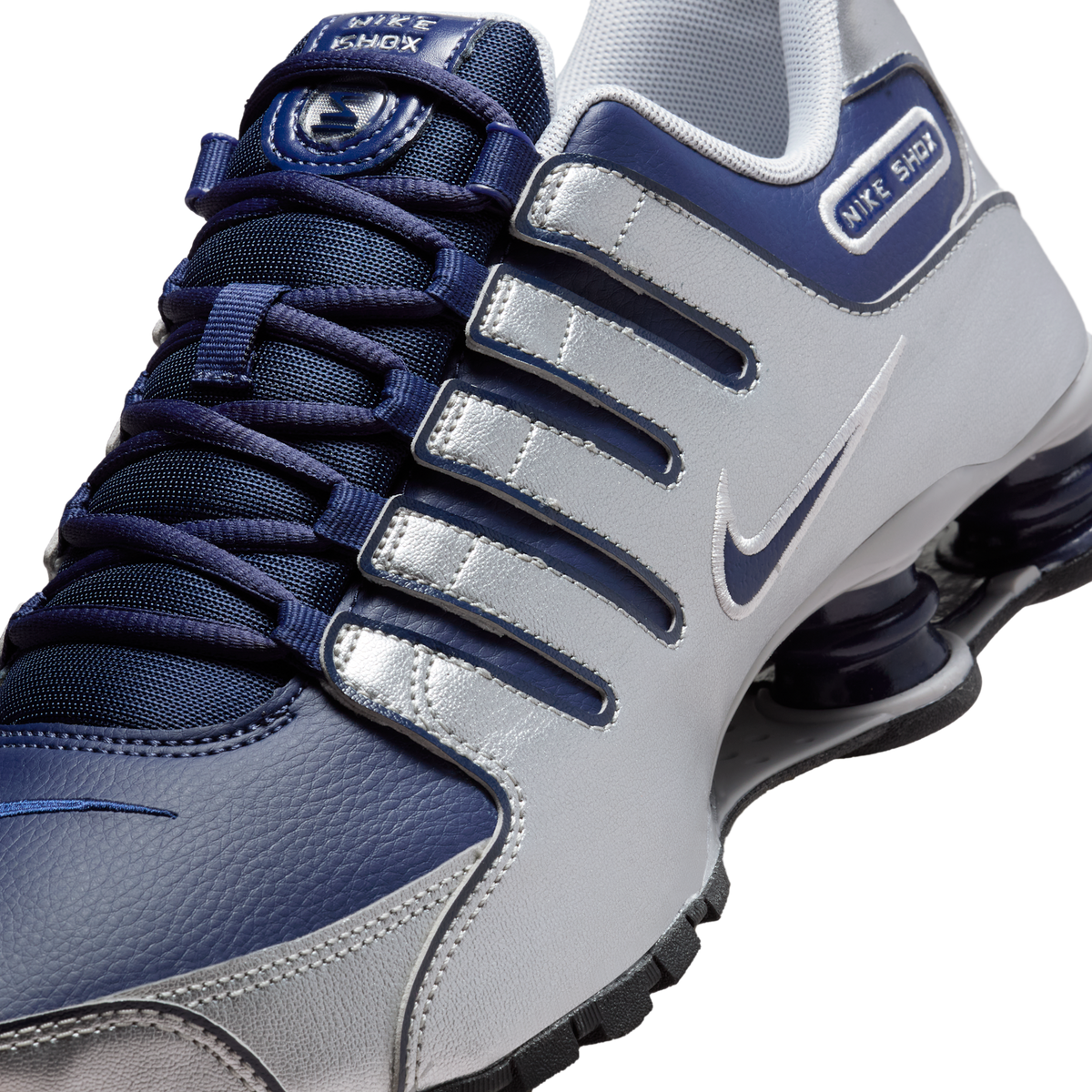 Nike Shox NZ Midnight Navy Metallic Silver | 378341-402