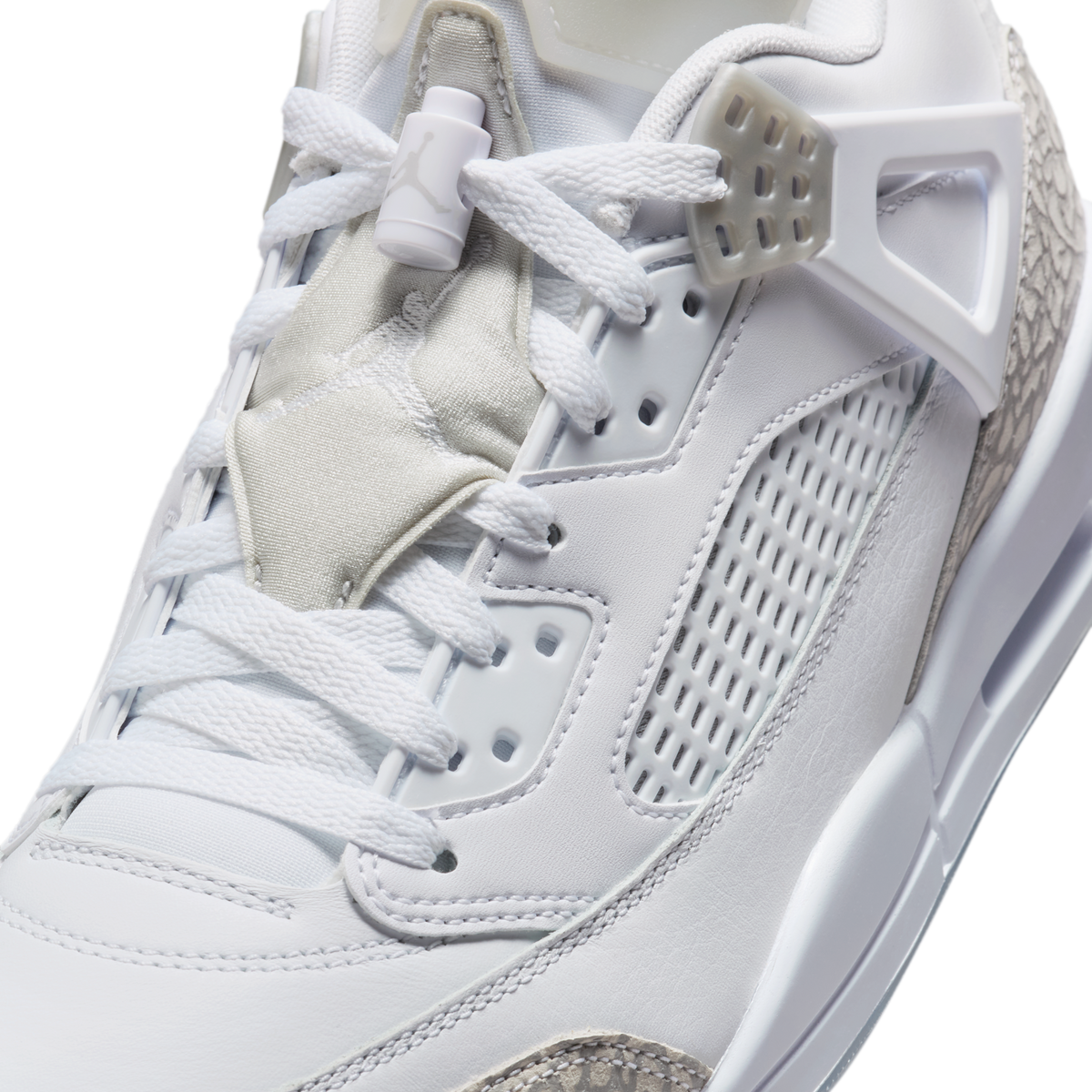 Jordan Spizike Low White Metallic Silver Barely Blue Neutral Grey