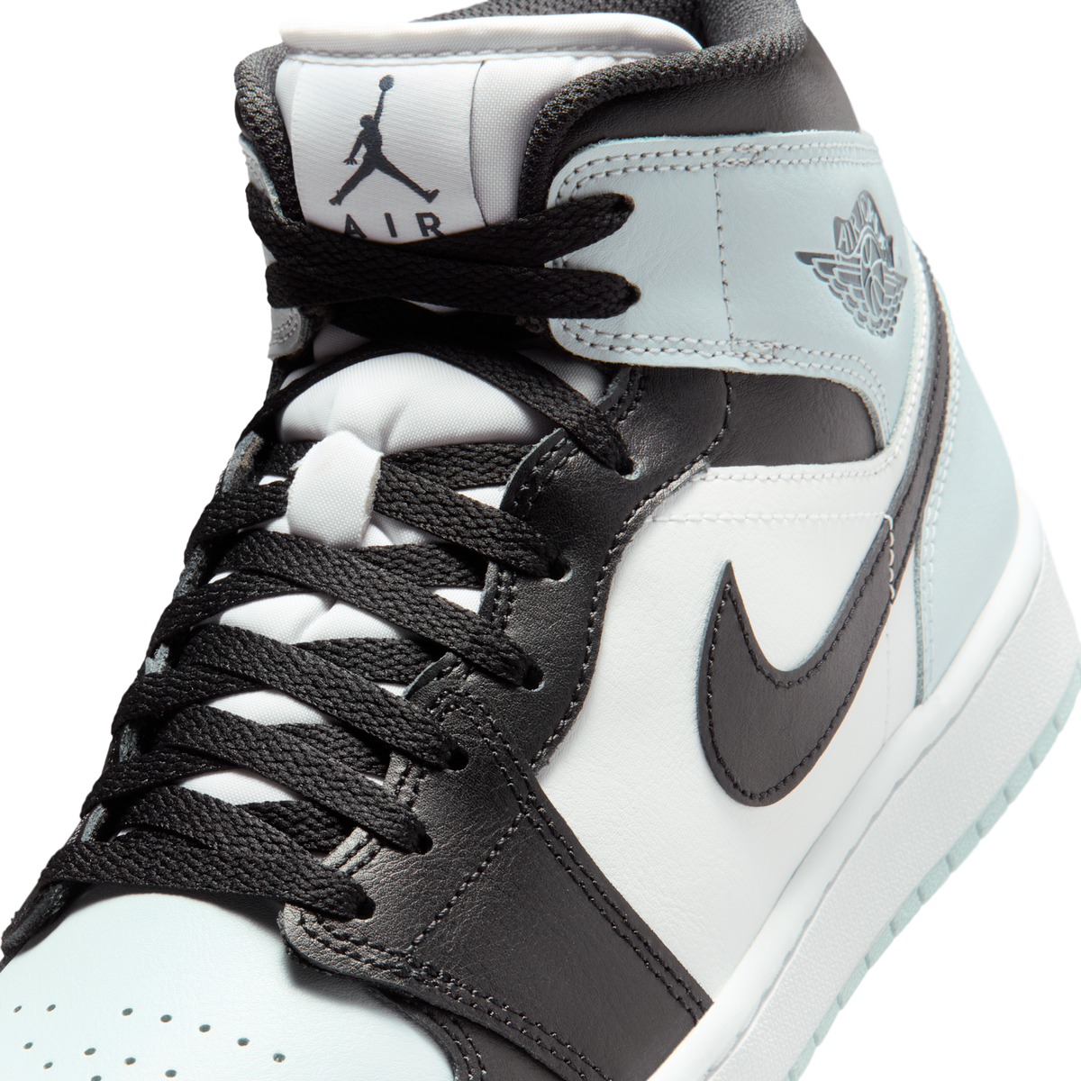 Jordan 1 Mid Black Aura Squadron Blue