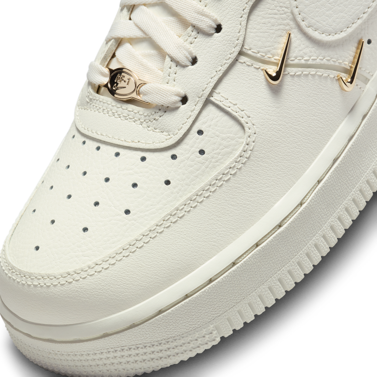 Nike Air Force 1 '07 LX CN Sail Gold Mini Swooshes (Women's)
