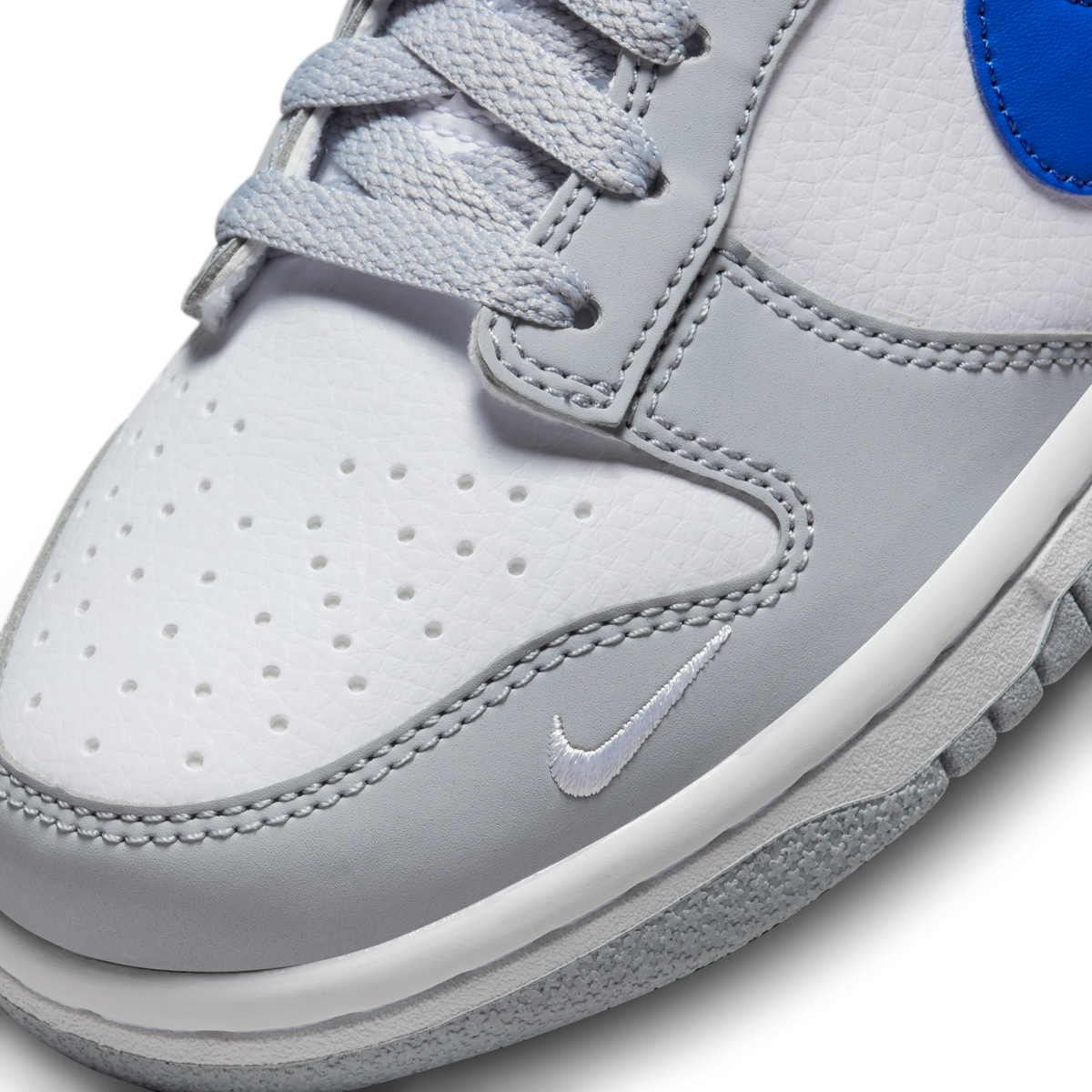Nike Dunk Low Mini Swoosh Wolf Grey Game Royal (GS)
