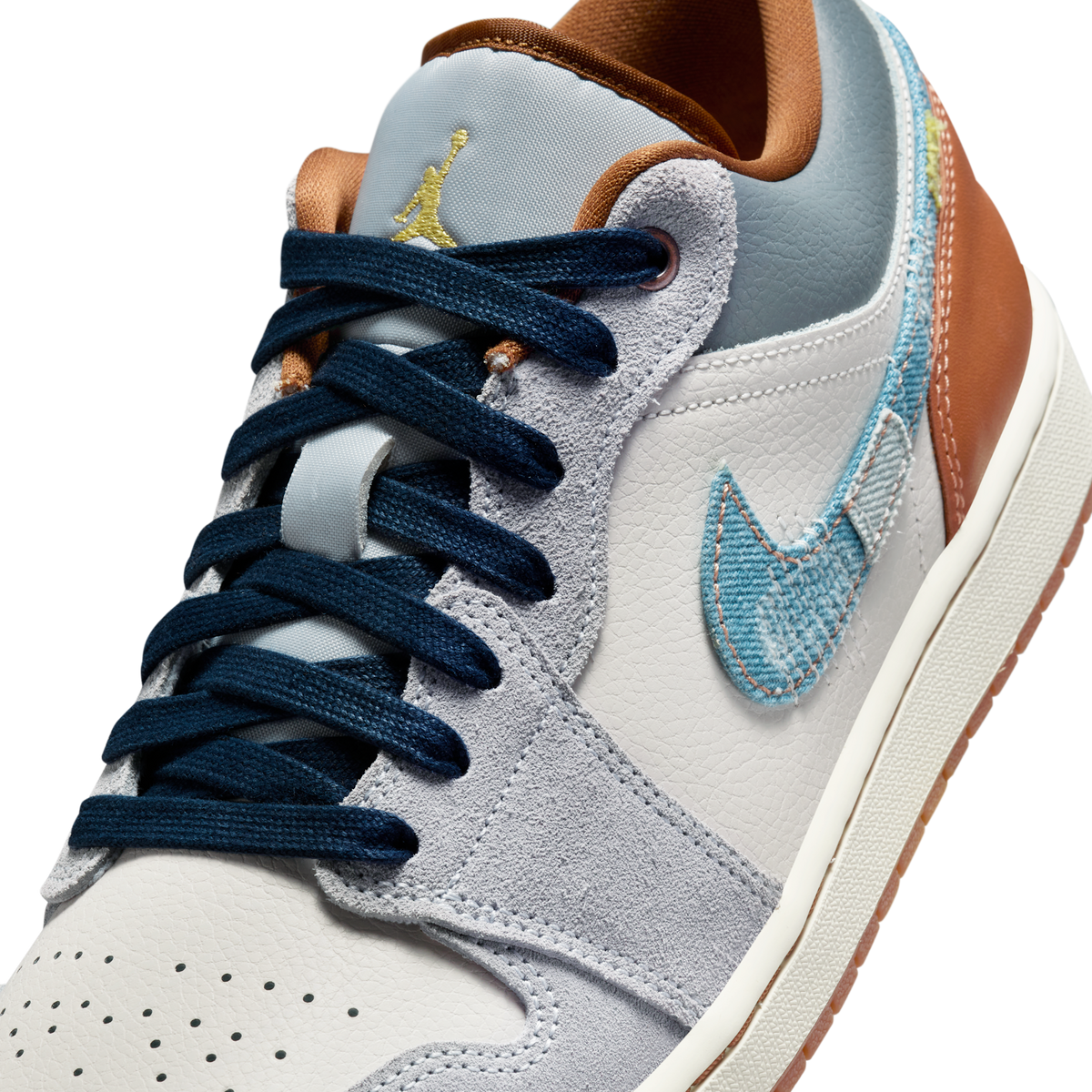 Jordan 1 Low SE Phantom Repaired Denim Swoosh