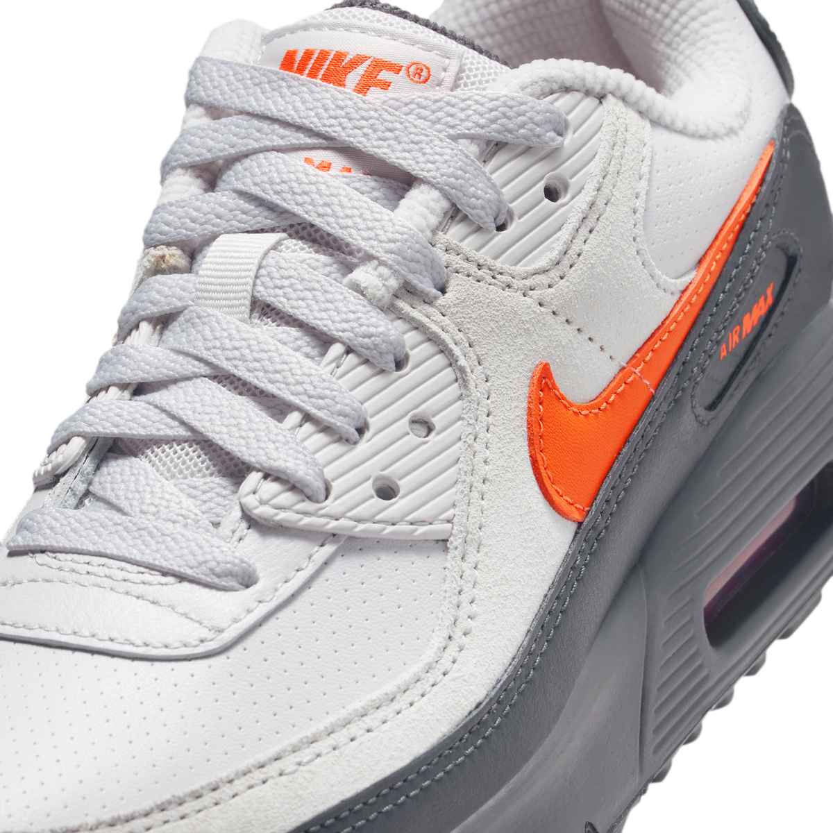 Nike Air Max 90 SE Vast Grey Safety Orange (GS)