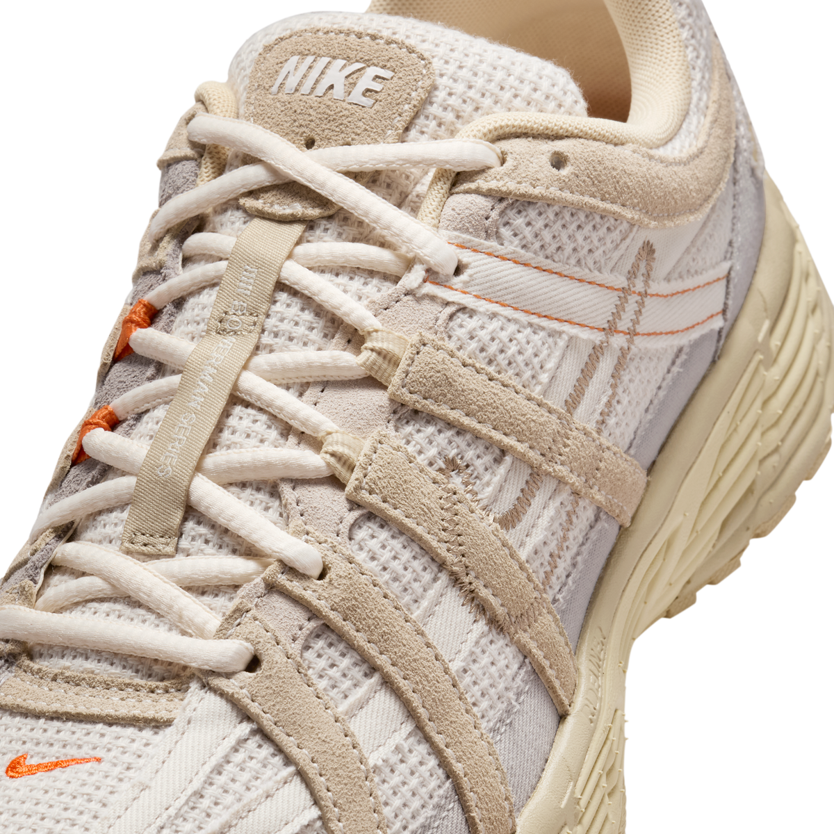 Nike P-6000 College Grey Khaki Safety Orange