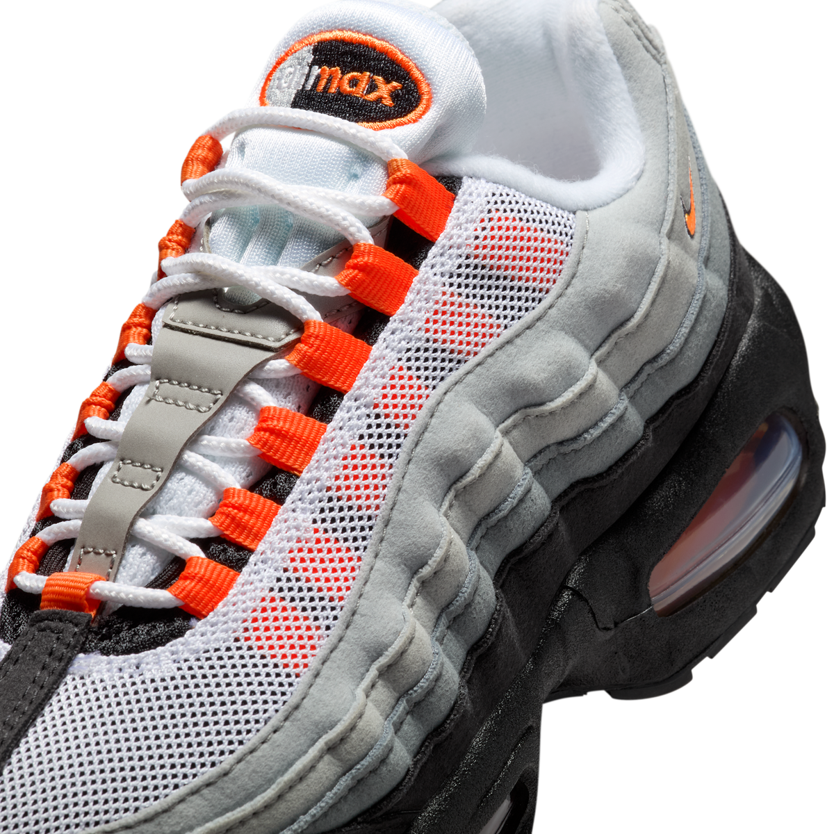 Nike Air Max 95 Big Bubble Black Cool Grey White Bright Mandarin | HF7054-006