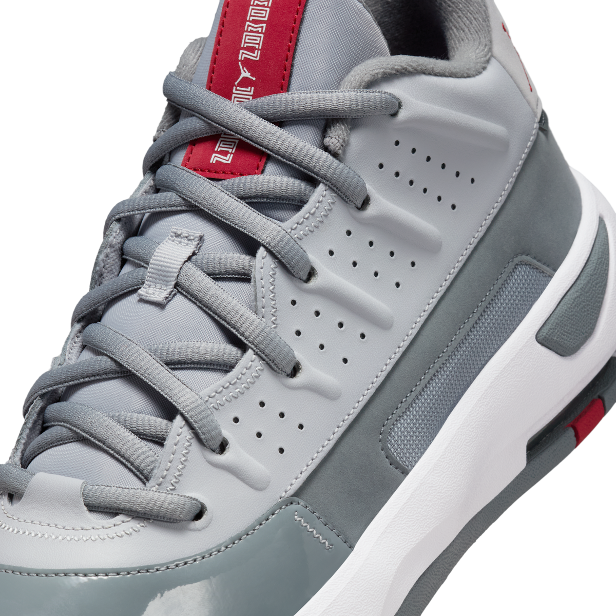 Jordan Max Aura 7 Wolf Grey Varsity Red