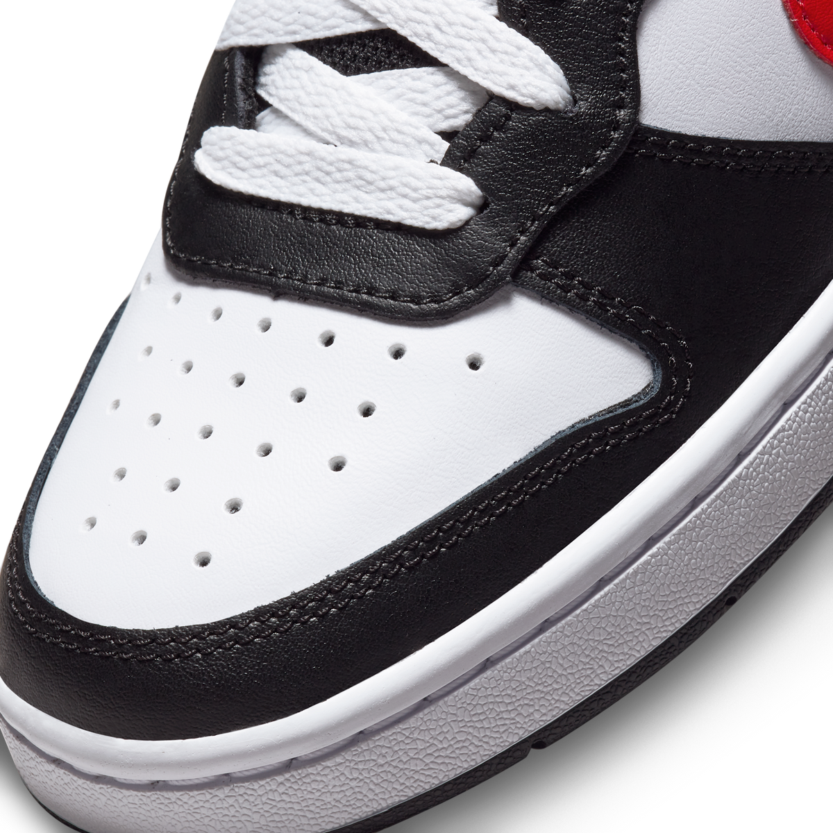 Nike Court Borough Mid 2 White Black University Red (GS) | DO5889-161