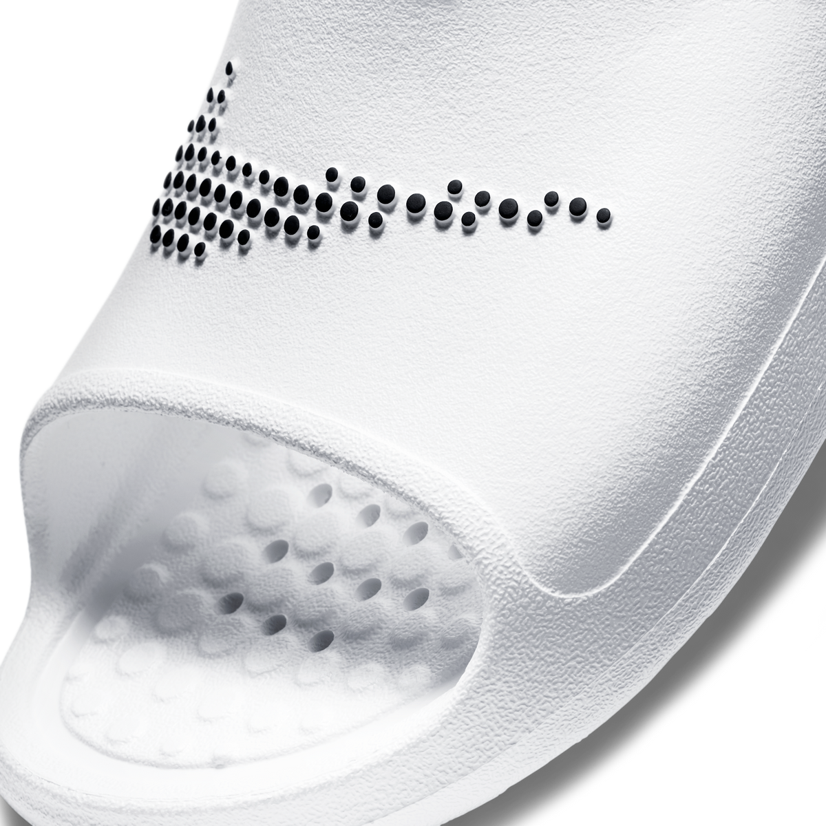 Nike Victori One Shower Slide White Polka Dot Swoosh | CZ5478-100