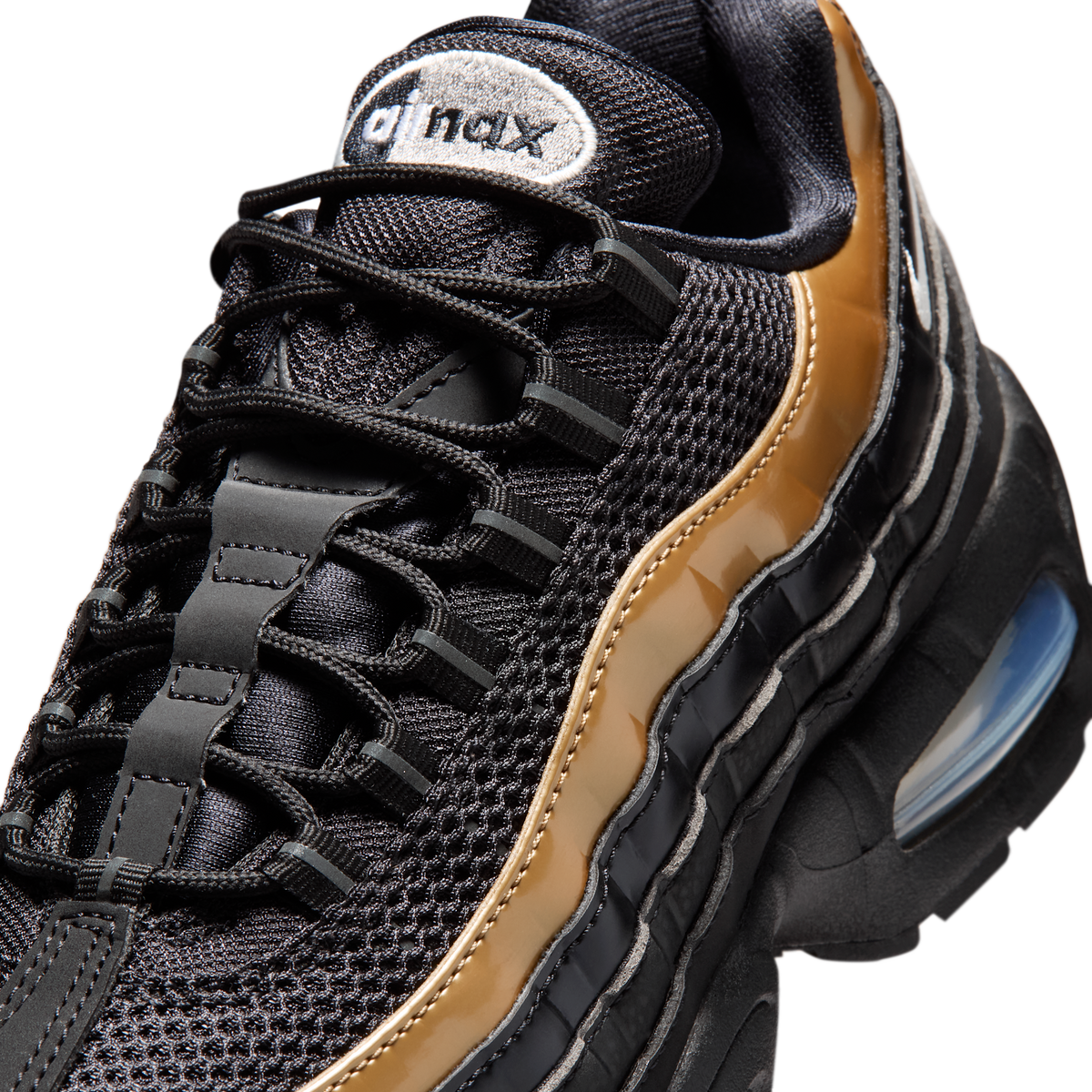 Nike Air Max 95 SE Big Bubble Black Metallic Gold (Women's)
