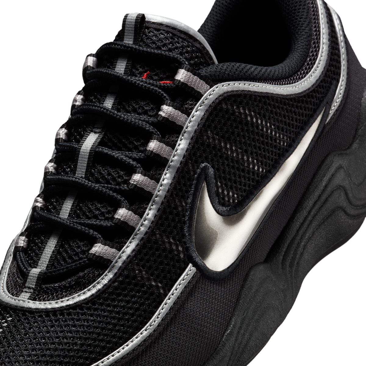 Nike Air Zoom Spiridon Black Metallic Silver