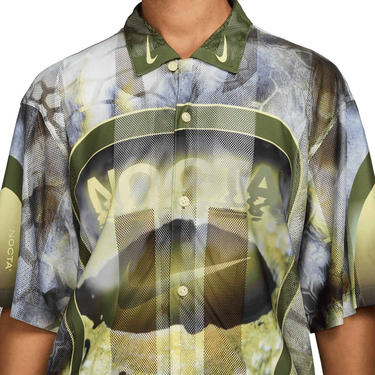 Nike x NOCTA Opal Tito Neeks Button Down Pilgrim/Oil Green/Black