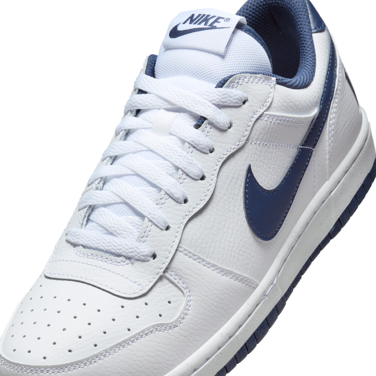 Nike Big Nike Low White Midnight Navy | 355152-140