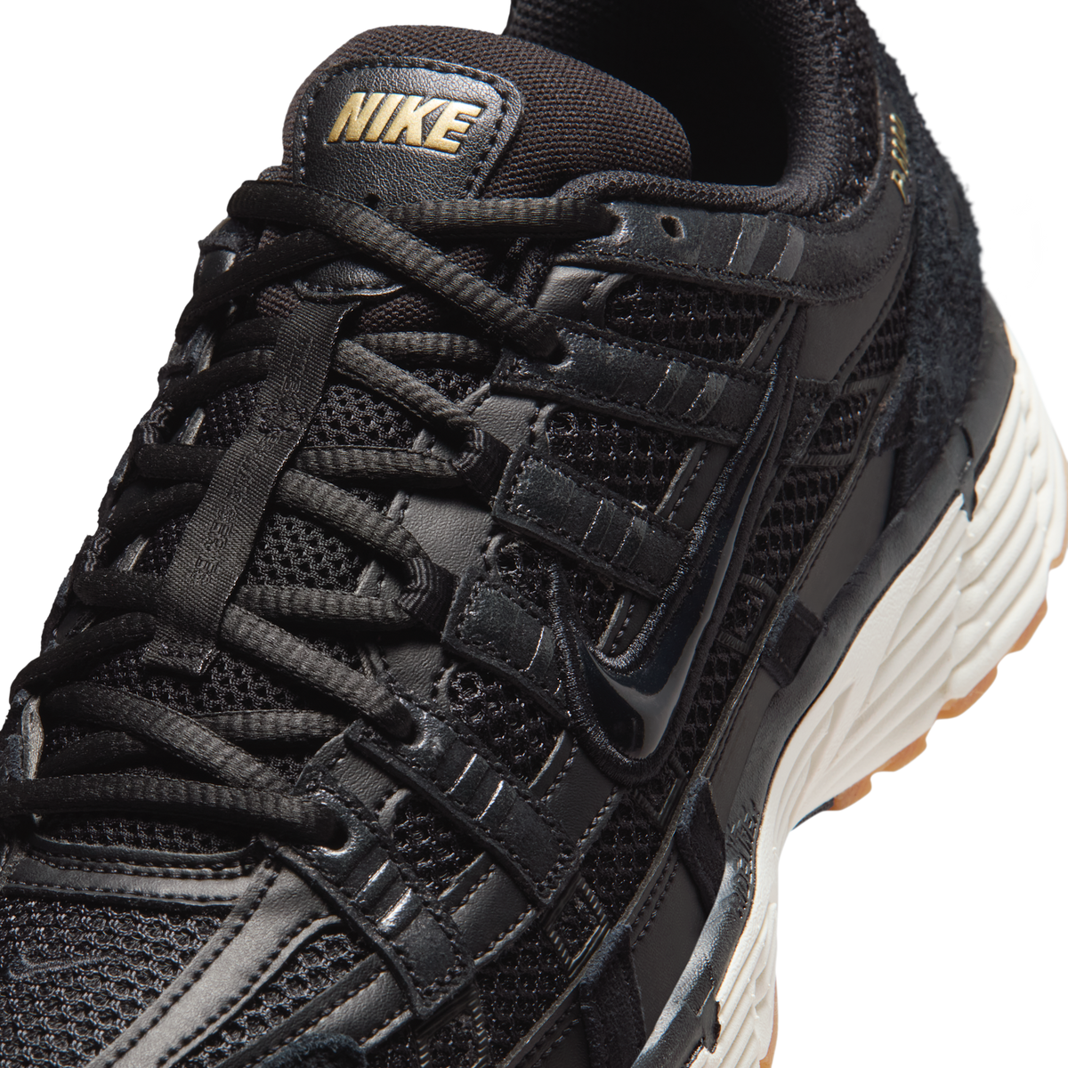 Nike P-6000 SE Black Metallic Gold Gum