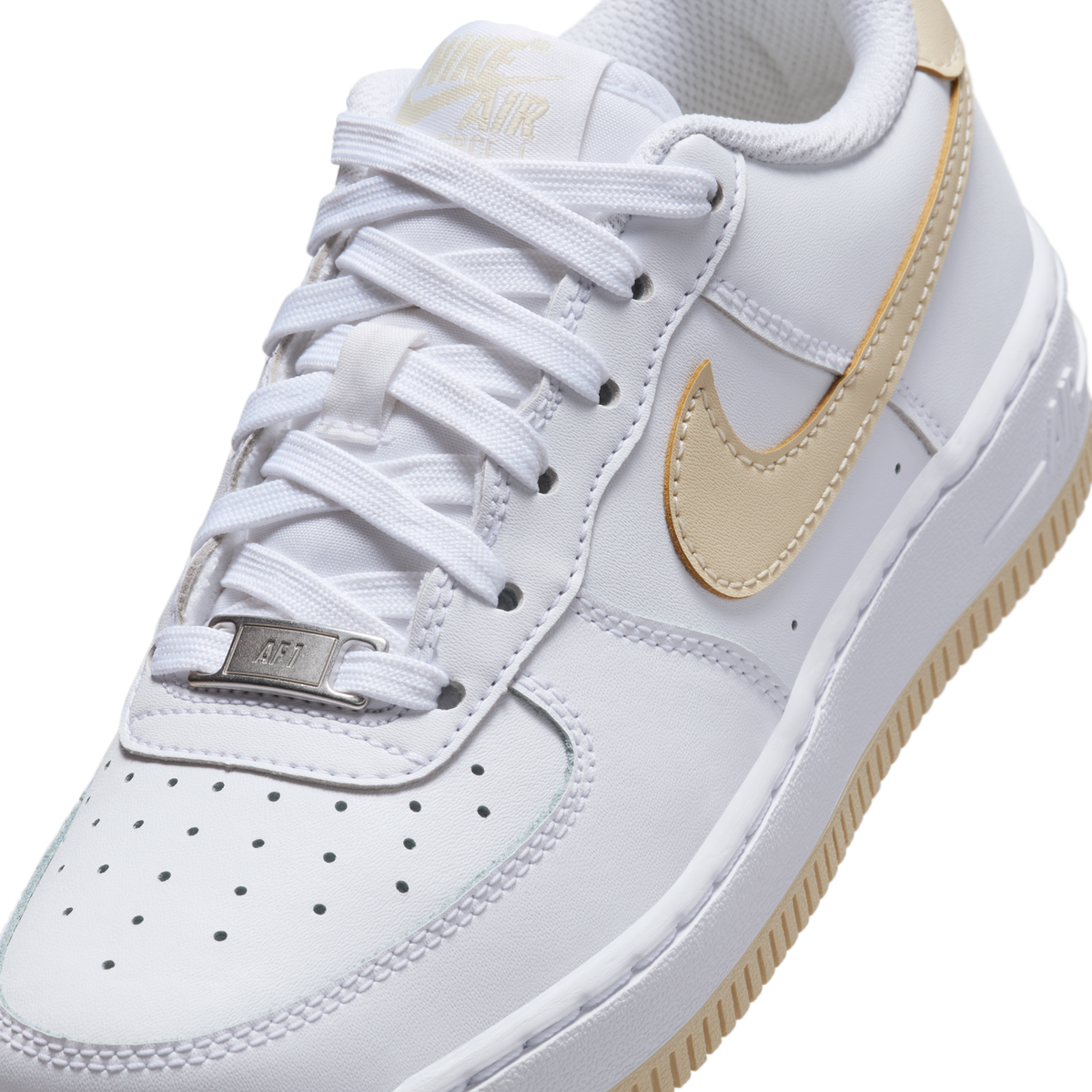 Nike Air Force 1 White Light Khaki (GS)